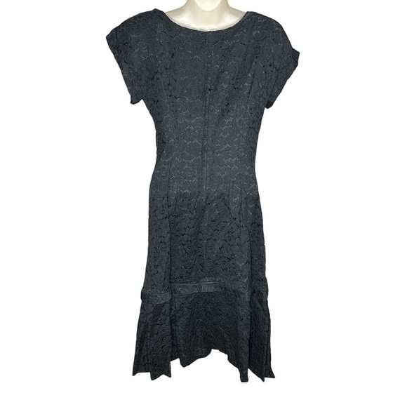 Elegant Black Sequined Lace Evening Dress Women’s Size Small - Picture 2 of 13